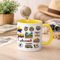 Mug Color Interno Amarillo Travel
