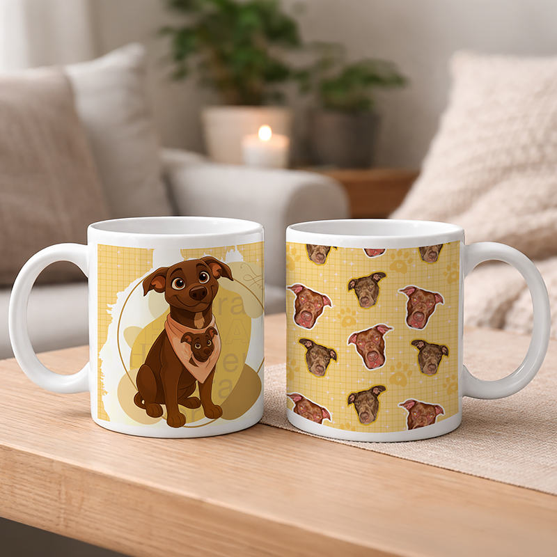 Mug Blanco Plantillas Familia