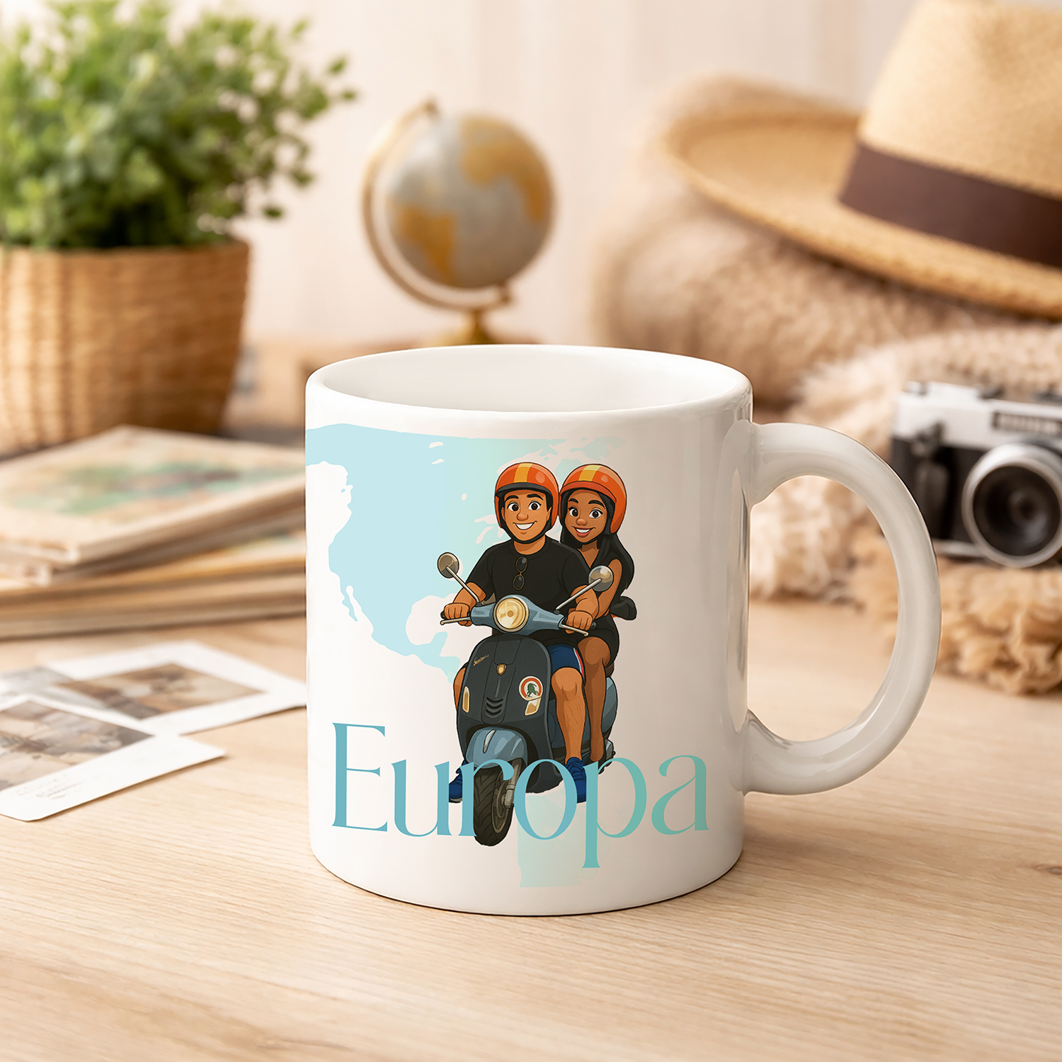 Mug Blanco Plantillas Vacaciones