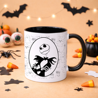 Mug Color Interno Negro Halloween