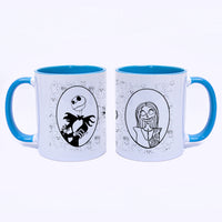 Mug Color Interno Azul Claro Halloween