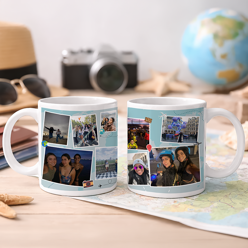 Mug Blanco Plantillas Vacaciones