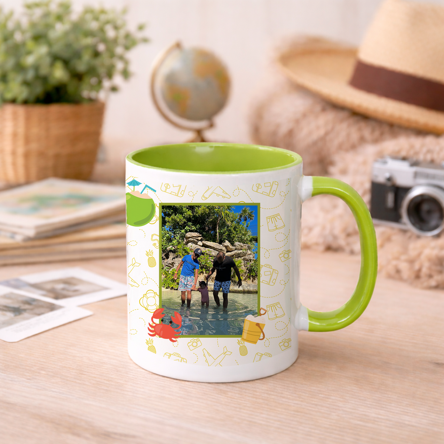 Mug Blanco Plantillas Vacaciones